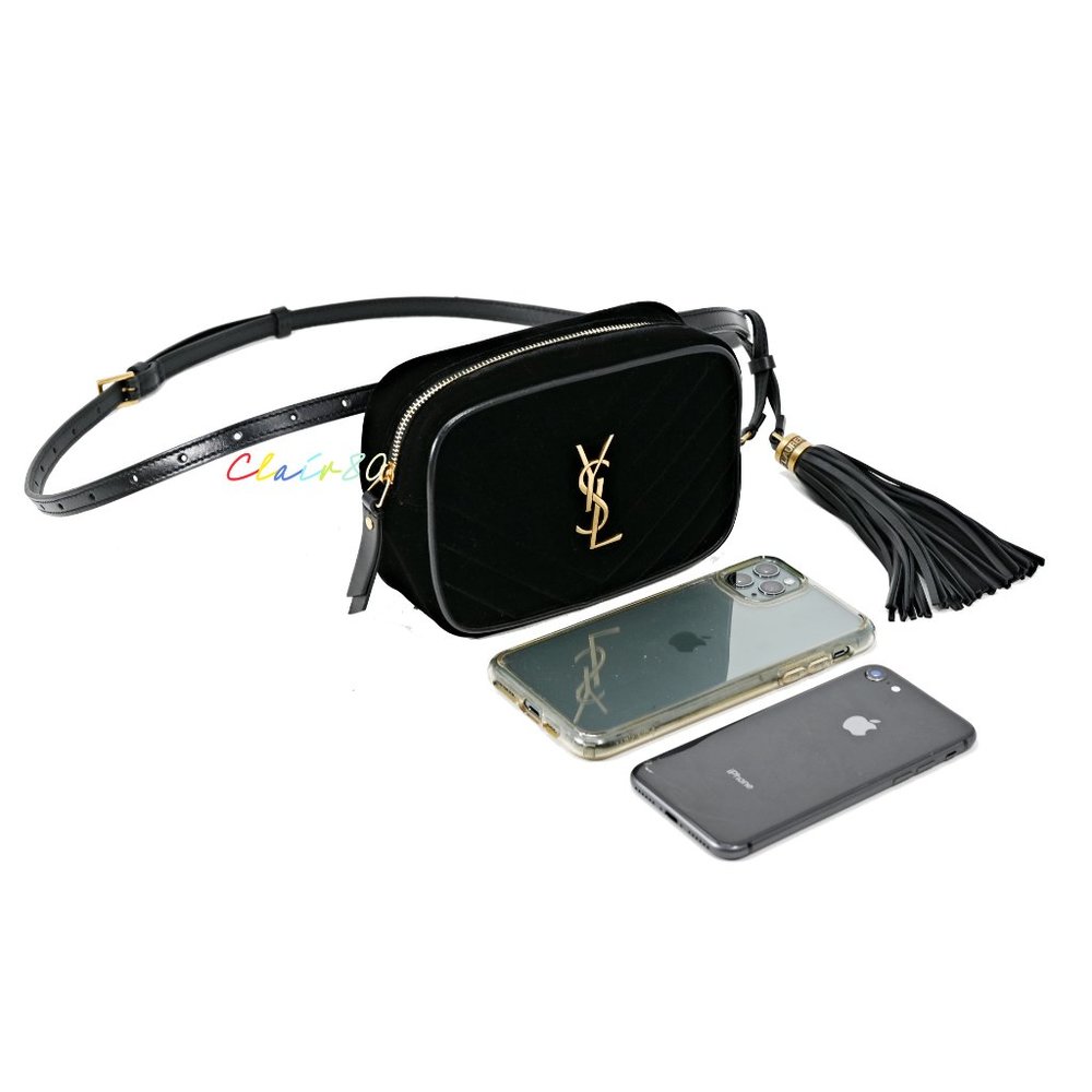 Saint Laurent Monogram Lou Velvet Belt Bag - Picture 5 of 12